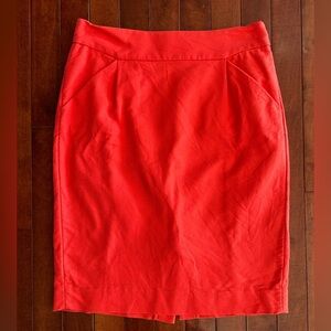 J. Crew Women's Coral Pencil Skirt Size 2